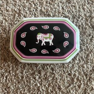 Brand New Vera Bradley Pink Elephant Trinket/Jewelry Box